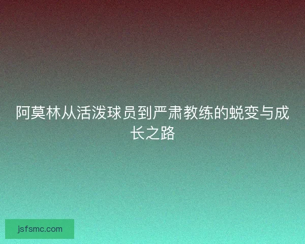阿莫林从活泼球员到严肃教练的蜕变与成长之路